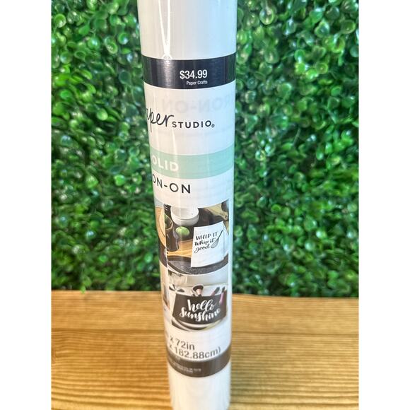 New White The Paper Store Iron On Transfer Great For Gift Making Crafts 12 X 72 - Picture 3 of 5